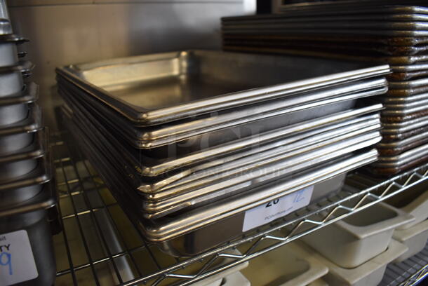 12 Stainless Steel Full Size Drop In Bins. 1/1x2. 12 Times Your Bid! - Image 3 of 3