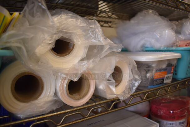 ALL ONE MONEY! Tier Lot of Various Items Including Plastic Bags Rolls and Poly Baskets - Image 3 of 4