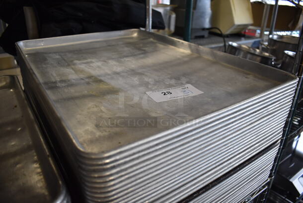 31 Metal Half Size Baking Pans. 18x26x1. 31 Times Your Bid! - Image 2 of 3