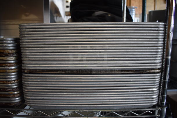 31 Metal Half Size Baking Pans. 18x26x1. 31 Times Your Bid! - Image 3 of 3