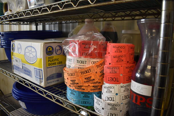 ALL ONE MONEY! Tier Lot of Various Items Including Poly Colanders and Plastic Dome Lids - Image 5 of 5