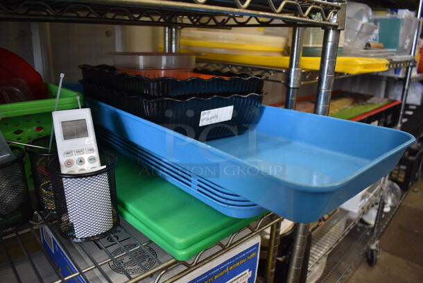 ALL ONE MONEY! Tier Lot of Various Items Including Poly Colanders and Poly Trays - Image 4 of 5