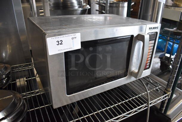 Solwave Stainless Steel Commercial countertop Microwave Oven. 115 Volts, 1 Phase. 20x14x12 - Image 2 of 5