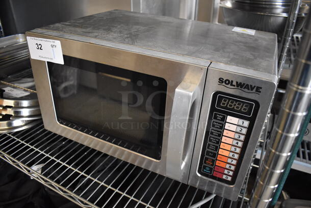Solwave Stainless Steel Commercial countertop Microwave Oven. 115 Volts, 1 Phase. 20x14x12 - Image 3 of 5