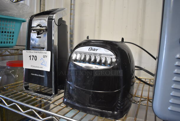 2 Various Items; Hamilton Beach Can Opener and Oster Blender Base. 5x5x10, 6x6x8. 2 Times Your Bid! Tested and Working! - Image 2 of 3