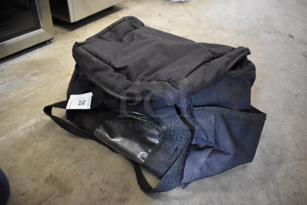 Black Insulated Food Carrying Bag. 18x12x9 - Image 2 of 4