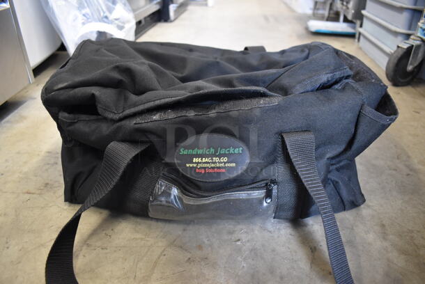 Black Insulated Food Carrying Bag. 21x15x11