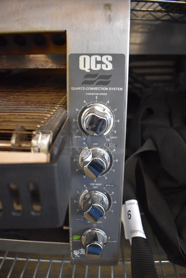 Star Holman QCS-2-50C Stainless Steel Commercial Countertop Electric Powered Conveyor Toaster Oven. 120 Volts, 1 Phase. 14.5x18x15. Tested and Working! - Image 3 of 6