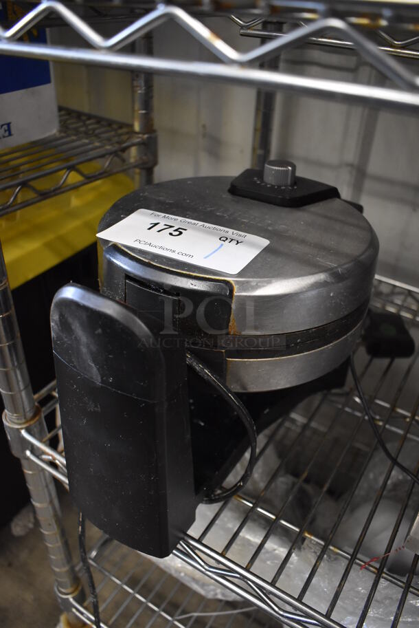 Metal Countertop Waffle Maker. 8x14x7. Tested and Working! - Image 3 of 5