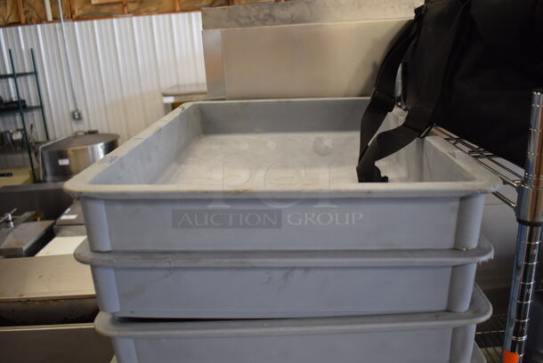 16 Poly Dough Bins; 15 Gray and 1 Green. 18x26x3. 16 Times Your Bid! - Image 1 of 3