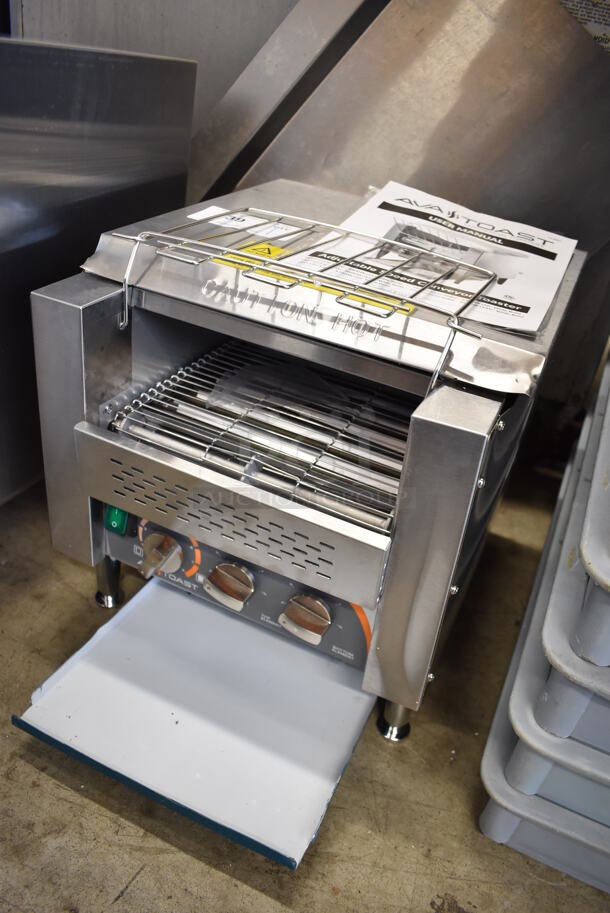 LIKE NEW! AvaToast TT-300-240 Stainless Steel Commercial Countertop Conveyor Toaster Oven. Unit Has Only Been Used a Few Times! 240 Volts, 1 Phase. 14.5x22x21 - Image 3 of 7