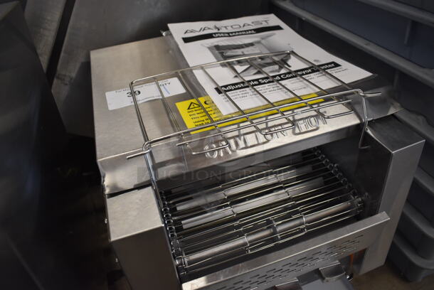 LIKE NEW! AvaToast TT-300-240 Stainless Steel Commercial Countertop Conveyor Toaster Oven. Unit Has Only Been Used a Few Times! 240 Volts, 1 Phase. 14.5x22x21 - Image 4 of 7