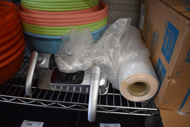 ALL ONE MONEY! Tier Lot of Various Items Including Straws and Poly Colanders - Image 4 of 5