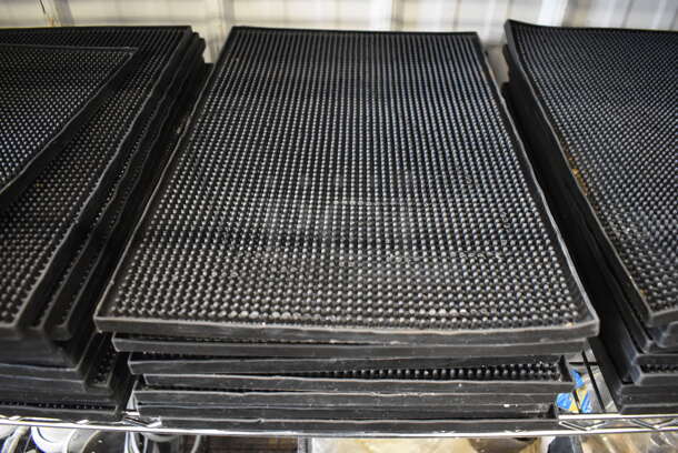 11 Black Bar Mats. 12x18x0.5. 11 Times Your Bid!