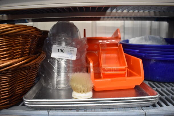 ALL ONE MONEY! Tier Lot of Various Items Including Baskets and Poly Colanders - Image 3 of 4