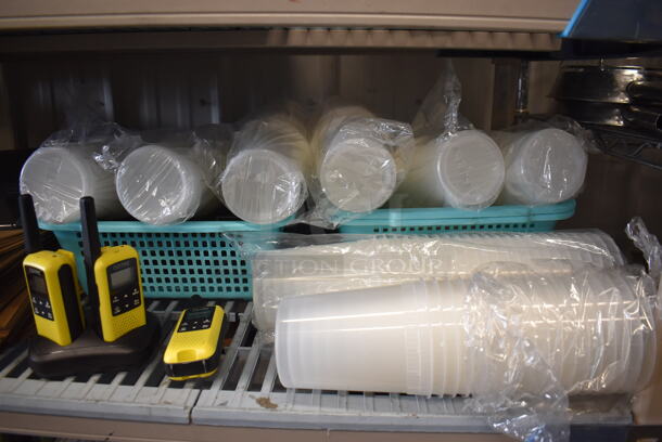 ALL ONE MONEY! Tier Lot of Various Items Including Paper Bags and Plastic Lids - Image 4 of 4