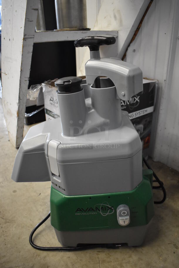 LIKE NEW! AvaMix VC60CN Metal Commercial Countertop Continuous Feed Food Processor w/ Shredding Blade. 120 Volts, 1 Phase. 16x12x16. Tested and Working! - Image 1 of 9