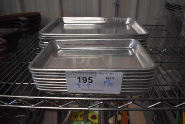 17 Various Metal Baking Pans. 9.5x6.5x1, 13x10x1. 17 Times Your Bid!