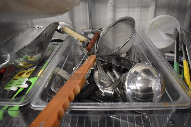 ALL ONE MONEY! Tier Lot of Various Utensils Including Sifter and Knives - Image 3 of 5