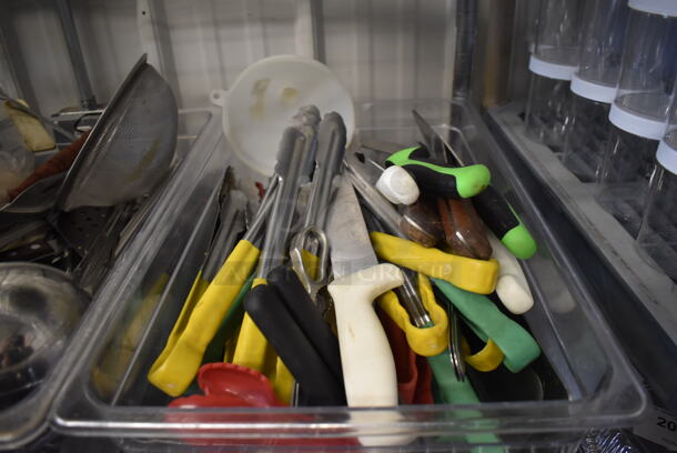 ALL ONE MONEY! Tier Lot of Various Utensils Including Sifter and Knives - Image 4 of 5
