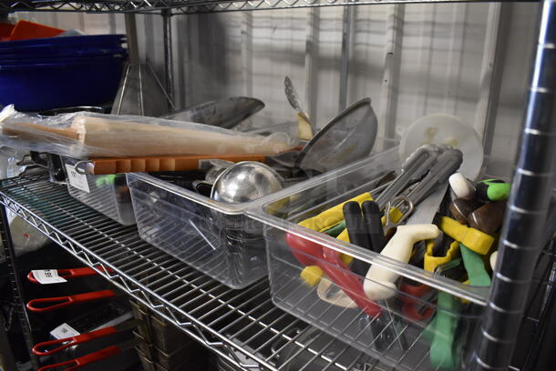 ALL ONE MONEY! Tier Lot of Various Utensils Including Sifter and Knives - Image 5 of 5