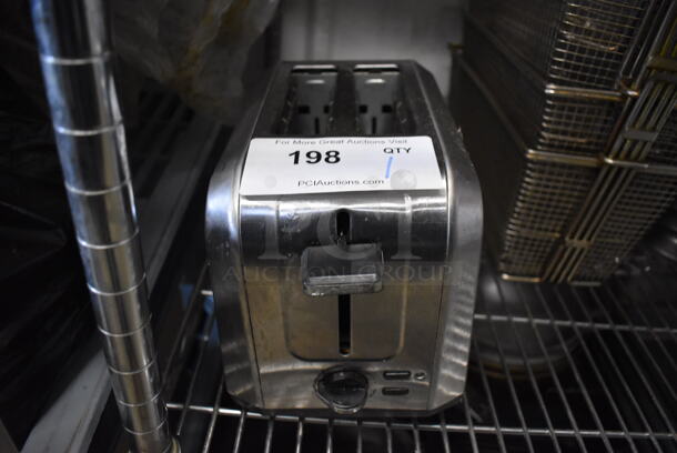 Metal Countertop 2 Slot Toaster. 6x11x7