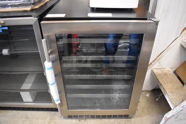 BRAND NEW SCRATCH AND DENT! Danby DWC053D1BSSPR Stainless Steel Mini Wine Chiller Cooler Merchandiser. 115 Volts, 1 Phase. 24x25.5x34.5. Tested and Working! - Image 1 of 6