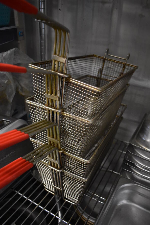 4 Metal Fry Baskets. 11x26x11. 4 Times Your Bid! - Image 2 of 3
