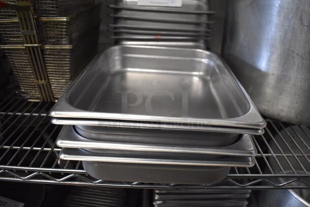 16 Stainless Steel 1/2 Size Drop In Bins. 1/2x2. 16 Times Your Bid! - Image 1 of 3