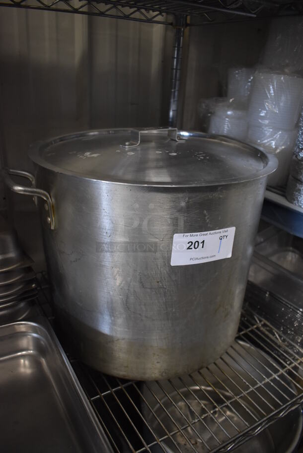 Metal Stock Pot w/ Lid. 21x17.5x16 - Image 2 of 4