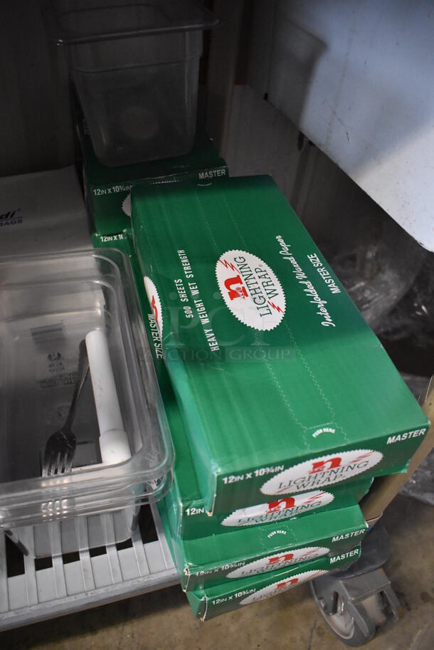 ALL ONE MONEY! Tier Lot of Various Metal Items Including Aluminum Pans and Poly Drop In Bins - Image 2 of 5