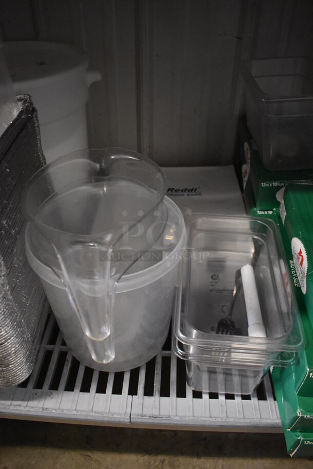 ALL ONE MONEY! Tier Lot of Various Metal Items Including Aluminum Pans and Poly Drop In Bins - Image 3 of 5