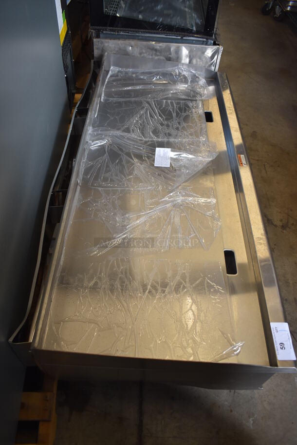 BRAND NEW SCRATCH AND DENT! 2022 Cooking Performance Group 351GTCPG72NL Stainless Steel Commercial Countertop 72" Natural Gas Powered Flat Top Griddle w/ Thermostatic Controls. Missing Knobs and 1 Burner. 180,000 BTU. 72x30x13 - Image 8 of 9