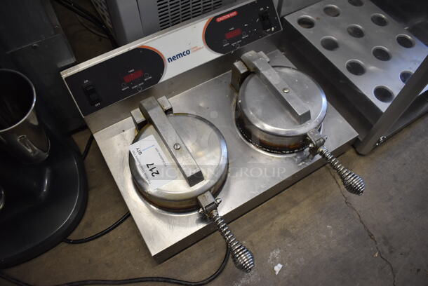 2018 Nemco 7030A-2 Stainless Steel Commercial Countertop 2 Waffle Cone Press. 120 Volts, 1 Phase. 19x19x8. Tested and Working! - Image 2 of 7