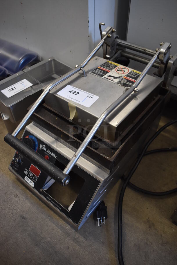 Star Stainless Steel Commercial Countertop Panini Press. 12x22x13. Cannot Test Due To Plug Style - Image 2 of 6