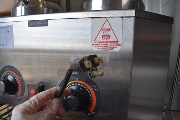 Stainless Steel Commercial Countertop 2 Well Soup Warmer. 115 Volts, 1 Phase. 21x14x14.5. Tested and Working! - Image 5 of 5
