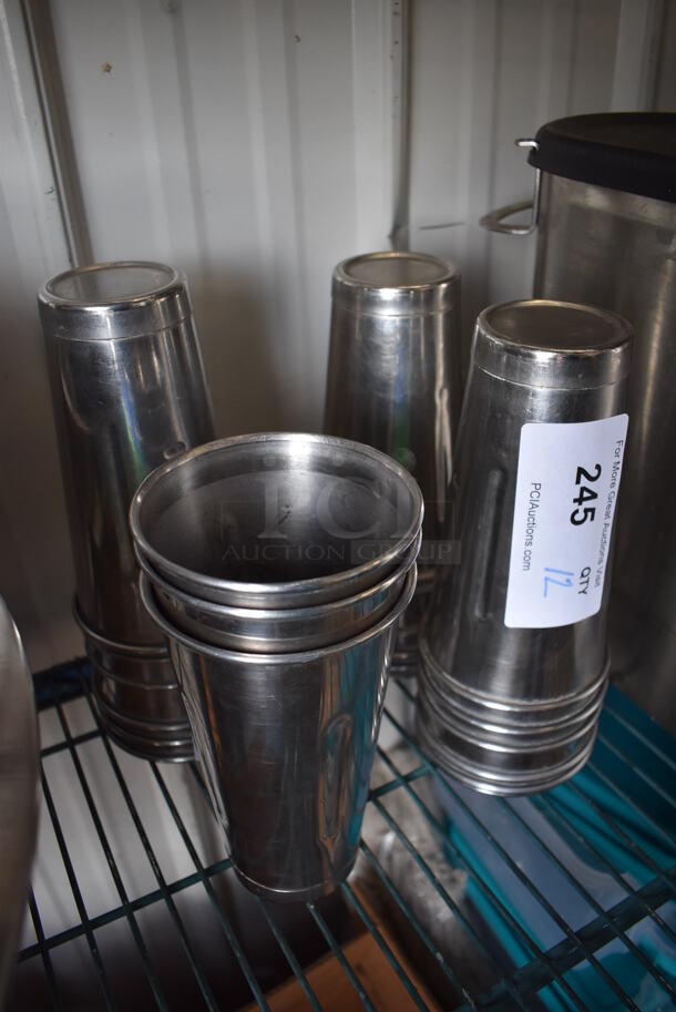 12 Metal Mixing Cups. 4x4x7. 12 Times Your Bid! - Image 2 of 3