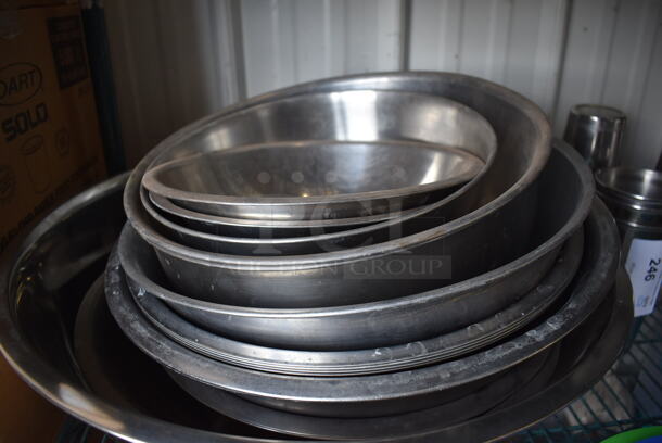 14 Various Metal Bowls. Includes 11x11x4. 14 Times Your Bid! - Image 3 of 3