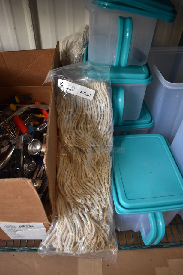 ALL ONE MONEY! Tier Lot of Various Items Including Poly Containers and Utensils - Image 3 of 6