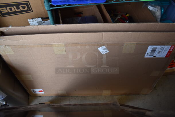 2 BRAND NEW IN BOX! Uline H-5903 Black Markerboard A Frame Sidewalk Signs. 24x4x42. 2 Times Your Bid! - Image 4 of 5