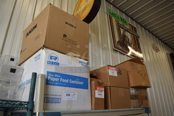 ALL ONE MONEY! Tier Lot of Various Items Including Paper Food Containers and Receipt Rolls - Image 1 of 5