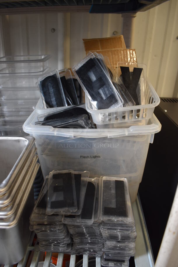 ALL ONE MONEY! Tier Lot of Various Items Including Drop In Bins, Sign Letters and Poly Condiment Bottles - Image 6 of 6