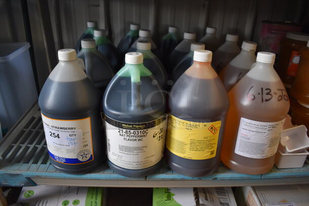 ALL ONE MONEY! Tier Lot of Various Items Including Strawberry and Peppermint Flavor Jugs - Image 2 of 4