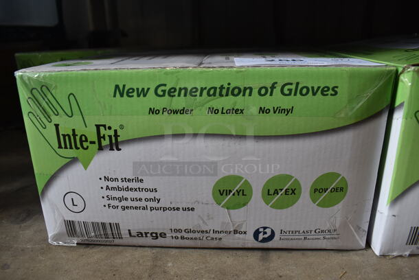 ALL ONE MONEY! Lot of 5 Boxes of Inte-Fit Gloves; 3 Large and 2 Medium - Image 2 of 5