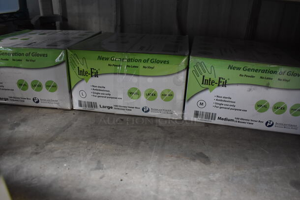 ALL ONE MONEY! Lot of 5 Boxes of Inte-Fit Gloves; 3 Large and 2 Medium - Image 5 of 5
