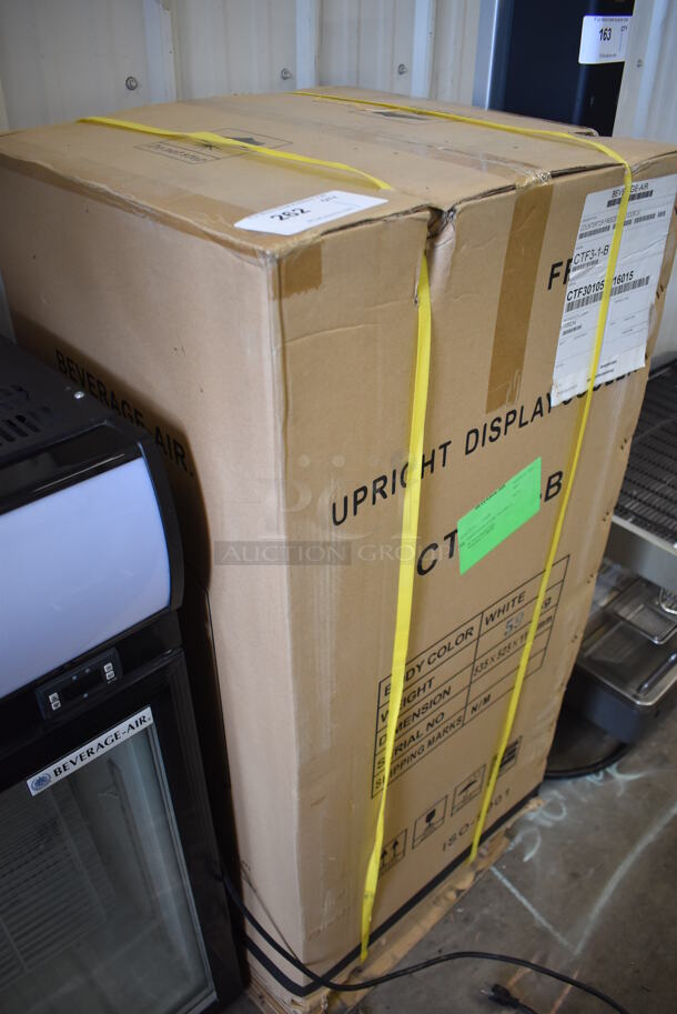 BRAND NEW! Beverage Air CTF3-1-B Metal Commercial Mini Freezer Merchandiser. Stock Picture Used As Gallery. 115 Volts, 1 Phase. 19x18x40 - Image 4 of 4