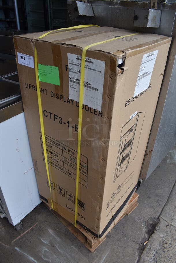 BRAND NEW! Beverage Air CTF3-1-B Metal Commercial Mini Freezer Merchandiser. Stock Picture Used As Gallery. 115 Volts, 1 Phase. 19x18x40 - Image 3 of 5