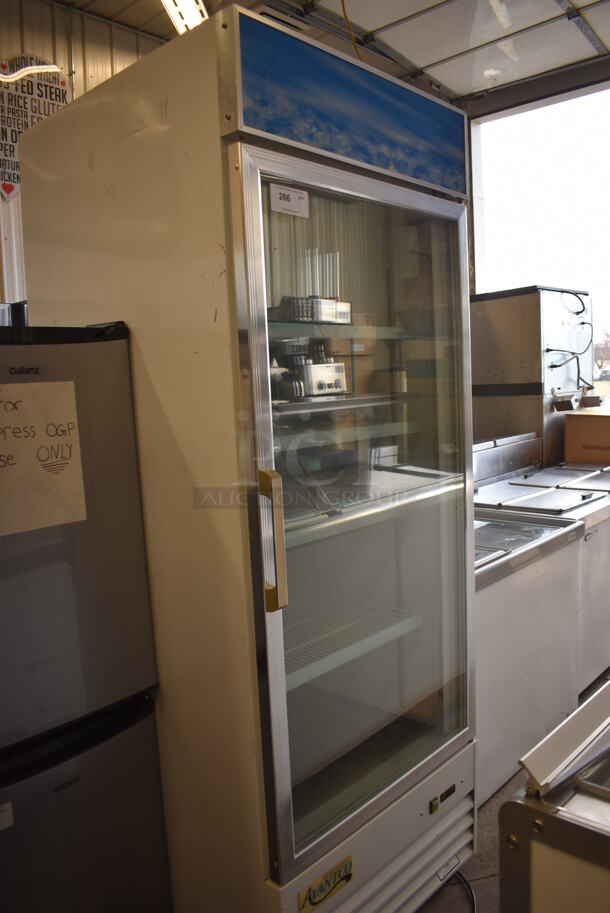 Avantco 178GDC24F Metal Commercial Single Door Reach In Freezer Merchandiser w/ Poly Coated Racks on Commercial Casters. 115 Volts, 1 Phase. 31x33x86. Tested and Working! - Image 3 of 5