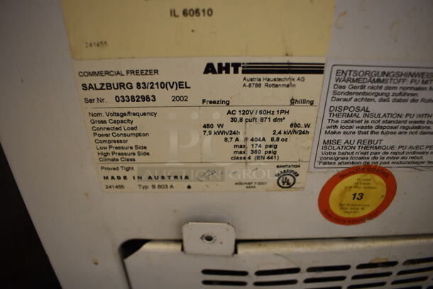 AHT Metal Commercial Chest Freezer Merchandiser. 120 Volts, 1 Phase. 89x33x34. Tested and Working! - Image 6 of 6