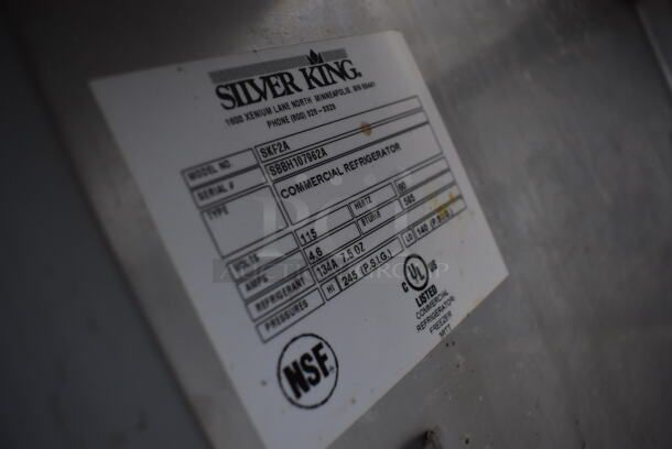 Silver King SKF2A Stainless Steel Commercial Prep Table w/ Drop Ins and Lids. 115 Volts, 1 Phase. 27x31.5x40. Tested and Working! - Image 6 of 6